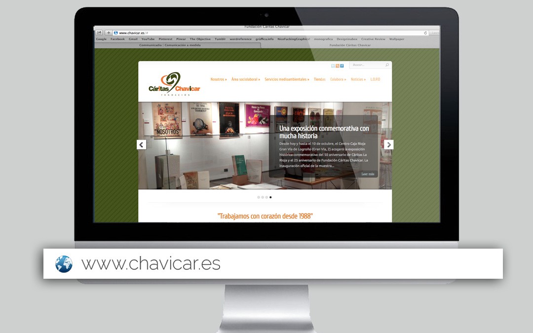 Página web de Fundación Cáritas Chavicar
