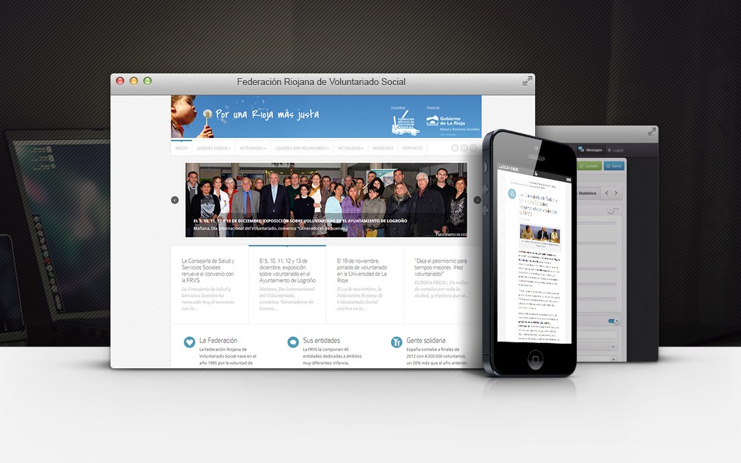 Página web de la Federación Riojana de Voluntariado Social